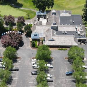 TWF aerial of clubhouse