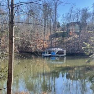 Looking across the lake from the lot