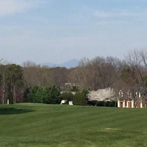 a view of #6 fair way with peaks of Otte