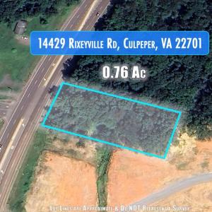 Photo #1 of 14429 RIXEYVILLE, CULPEPER, VA 0.8 acres