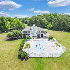club house and pool