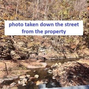 photo of creek down the street