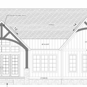 Lot 3 Sigh N Pine Rear drawing rendering