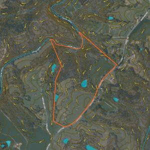 Map - Aerial with Contours
