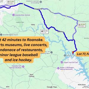 42 minutes to Roanoke