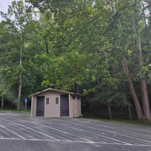 Restrooms at boat ramp