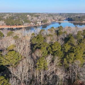 Aerial View toward Lake and Golf Course