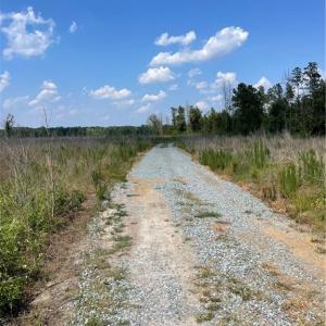 Looking into tract from gate