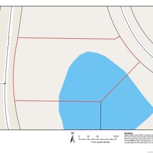 Lot outlined in red