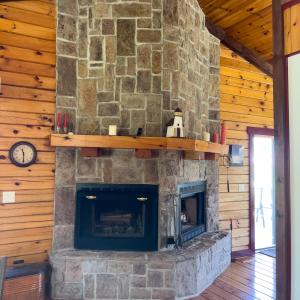 Stone Fireplace