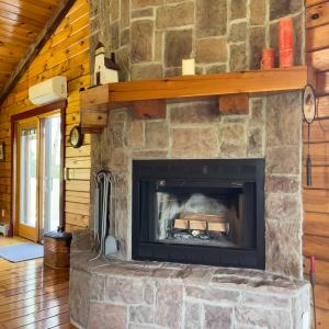 Stone Fireplace