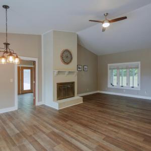 Great room and dining area