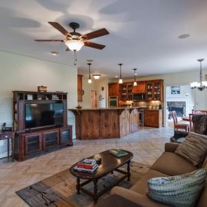Family room into kitchen