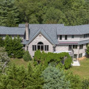 Aerial of rear elevation