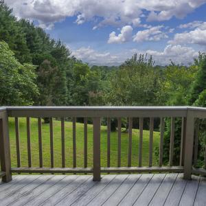Deck overlooks Blue Ridge