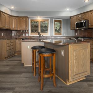 Kitchen with granite counters
