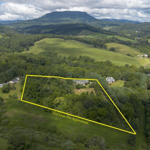 aerial view of property with House Mtn