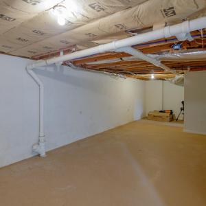 Unfinished Basement Storage Room