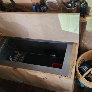 built in cooler