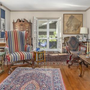 Living room to side porch