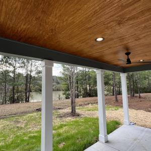 Rear covered porch