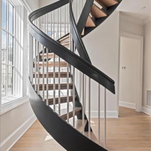 Spiral stairs to thir floor