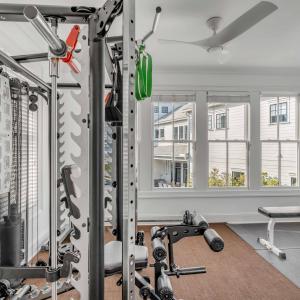 Home gym in guest house