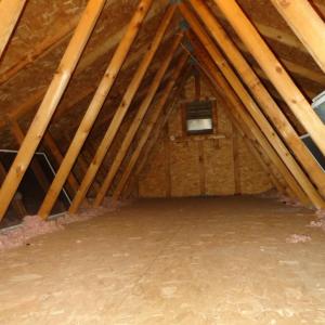 Floored attic for storage