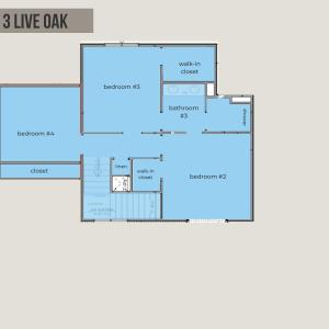 Second level floor plan