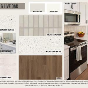 Interior Design Board for Lot 6 Live Oak