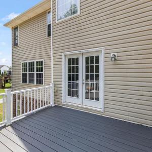 Back outside! Overlooking the yard from this deck is a great view!
