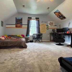 The FROG (finished room over the garage) is especially spacious and comfortable!