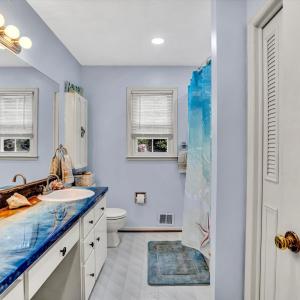 Custom - one of a kind - beautiful - ocean theme vanity