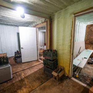 Some of the "cave"/root cellar/storage space