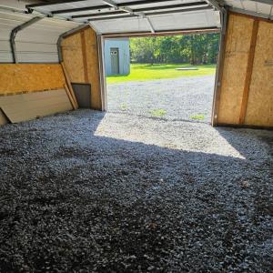 18x18 two car enclosed carport. Currently used for storage