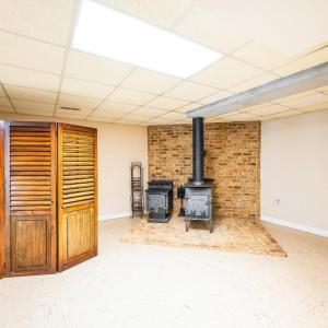 Rec Room with Woodstove