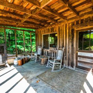 Covered Front Porch of Cabin