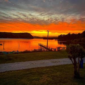 Sunset from Leesville Lake Marina just down the road from Heron Pointe Landing