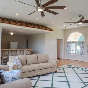 Upper-Level Family Room and Kitchen.