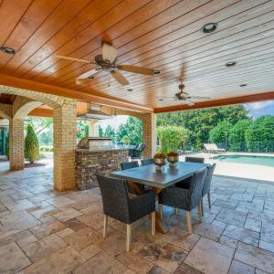 Sonos sound system throughout the house, and outdoor living area