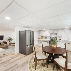 Staged to show potential room use and layout.