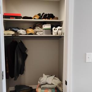 Master walk-in closet