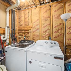 The washer and dryer are 3 years and 1 year old respectively