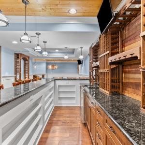 There are 3 TV's with full surround sound