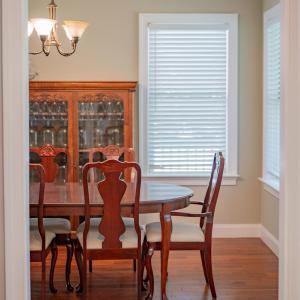 Formal dining room, enginerred hardwood floors