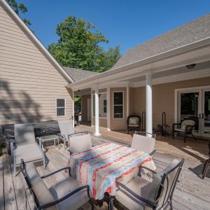 Rear deck garage to left