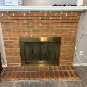 Operational fireplace in Living room.