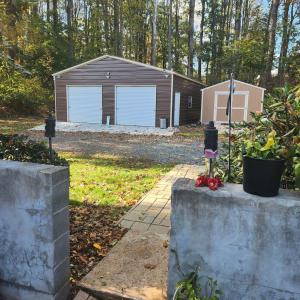 Garage and she'd side by side