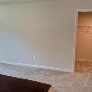 Bathroom door on L, Closet door on R