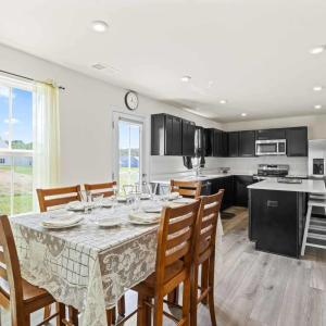 The dining room space in the open Greatroom